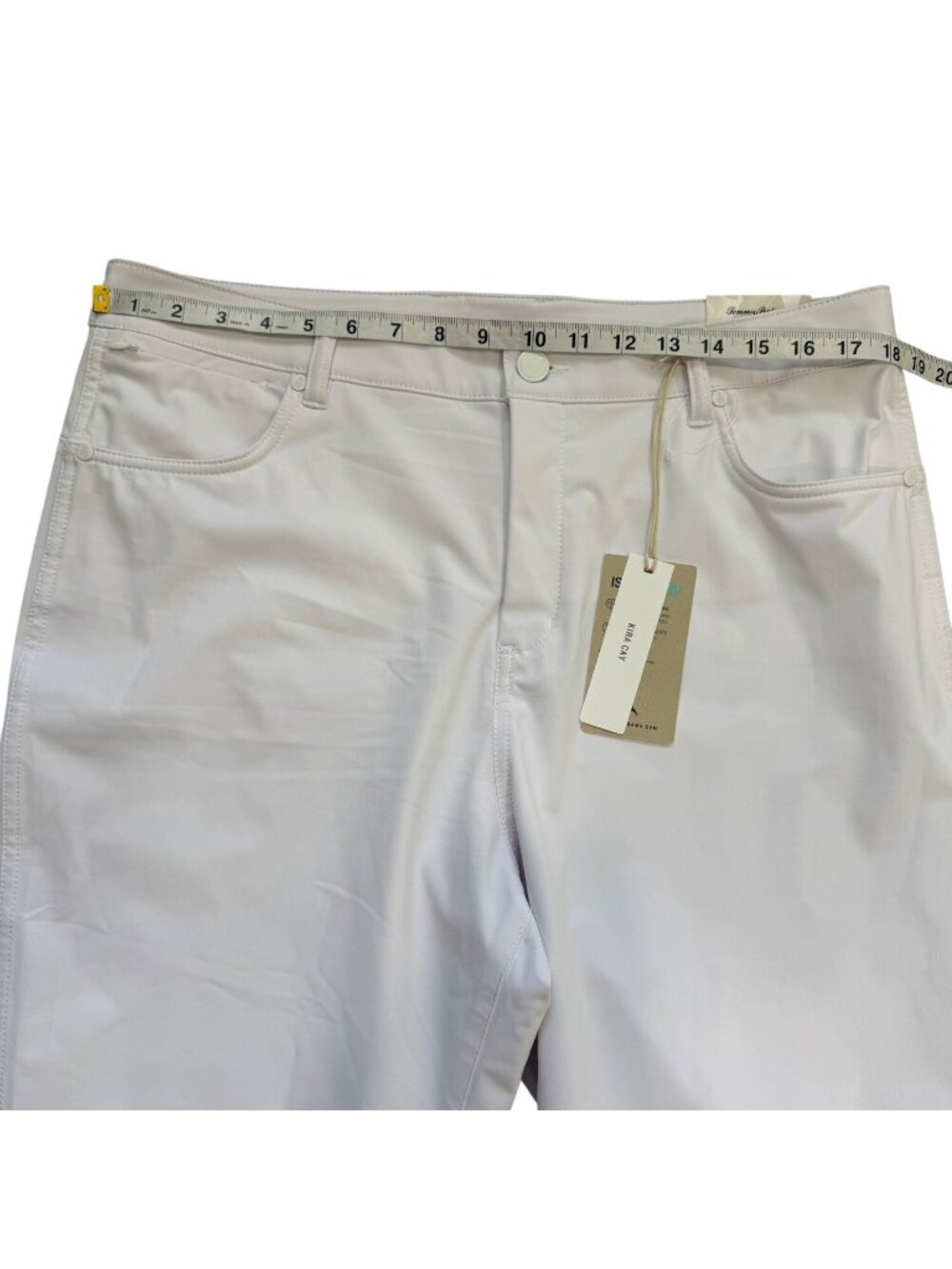 Tommy Bahama Womens Size 16 Island Zone Kira Cay White Stretch Ankle Pants NEW - Picture 6 of 9